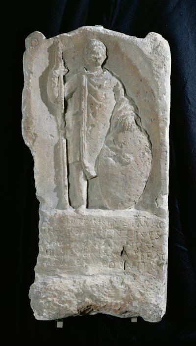 Stele funeraria di un soldato, da Longueau da Gallo Roman